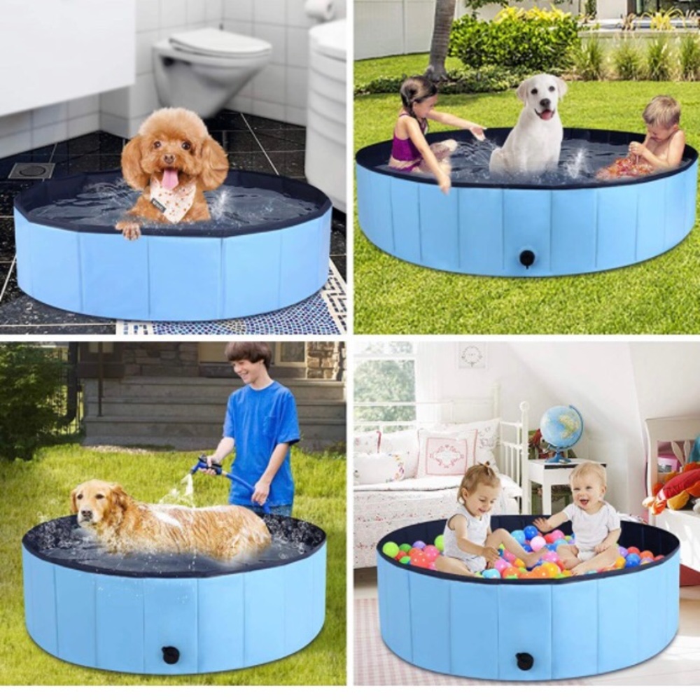 XXL POP-UP 5 in 1 Portable Pet Pool Kit+Float Toys